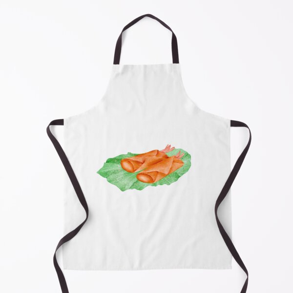 Item preview, Watercolor Illustration of a Vietnamese Snack - Seafood spring rolls designed and sold by iswenyi.