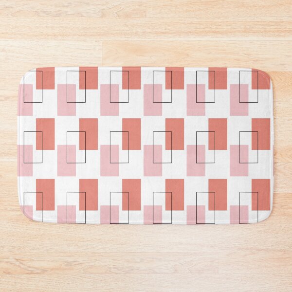 Item preview, Pink and Peach Rectangle Pattern designed and sold by socksoverjeans.