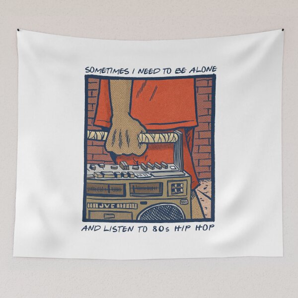Item preview, Sometimes I Need To Be Alone & Listen To 80s Hip Hop designed and sold by AestheticNow.