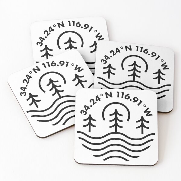 Item preview, Big Bear Lake Coordinates designed and sold by HalpinDesign.