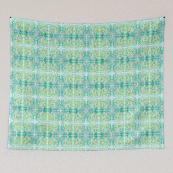 Item preview, Squares in Turquoise and Pear Tart designed and sold by indigopink.