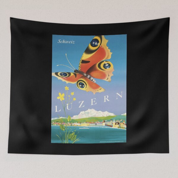 Item preview, Luzern Schweiz retro poster designed and sold by CorasPosters.