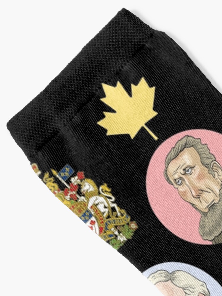 Alternate view of Prime Ministers of Canada Socks