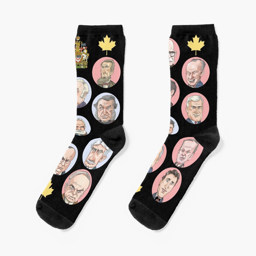 Prime Ministers of Canada Socks