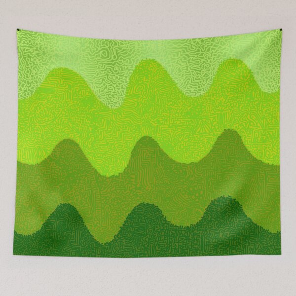 Item preview, Retro Curves Eat Your Greens designed and sold by StudioBoomBoom.