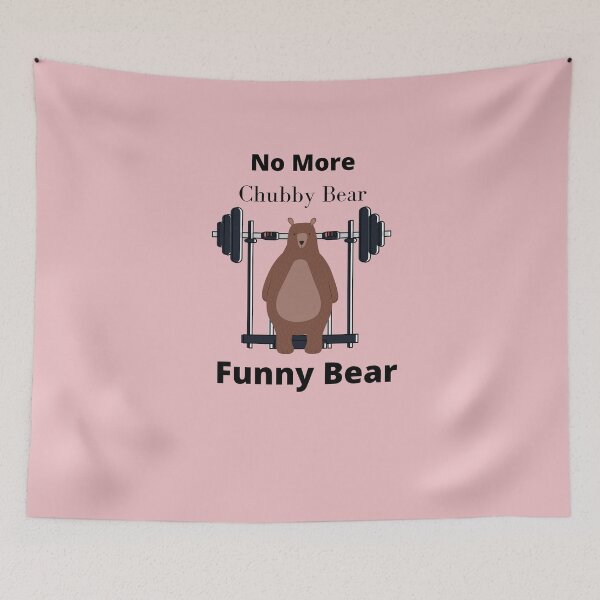 Item preview, No More Chubby Bear Funny Bear in Gym designed and sold by THESRICHA65.
