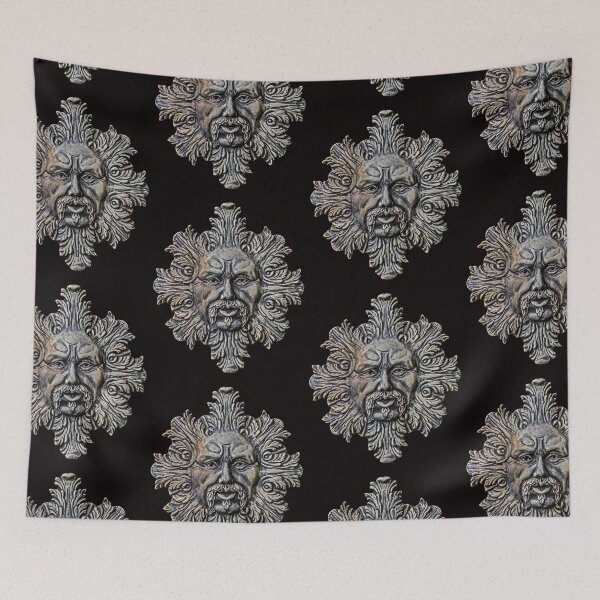 Item preview, carved image of the green man  designed and sold by JuliaWatkins.