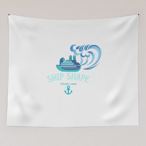 Item preview, Ship shape cruise lines designed and sold by Mad Catter Studio.