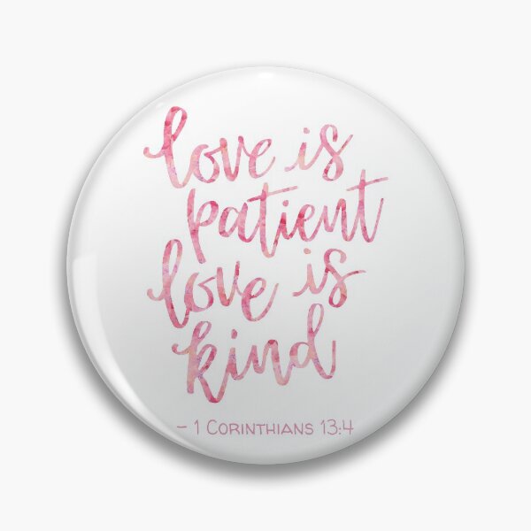 Item preview, Watercolor 1 Corinthians 13:4  Quote  designed and sold by amazingjoy.