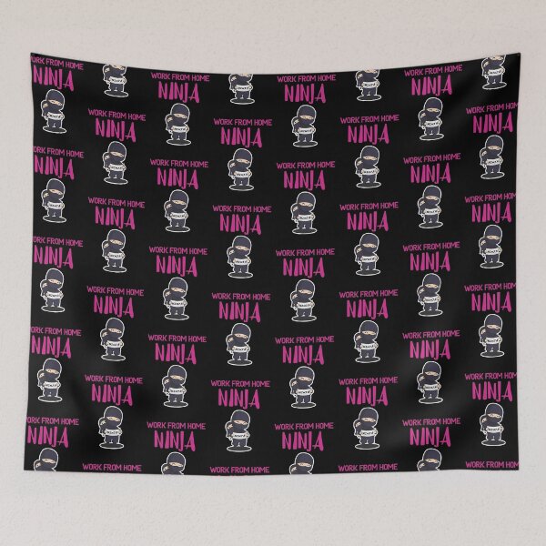 Item preview, Work from Home Ninja Pink designed and sold by Teamworkdream.