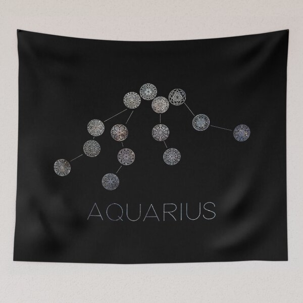 Item preview, Aquarius Constellation Mandalas designed and sold by MetaPhyStore.