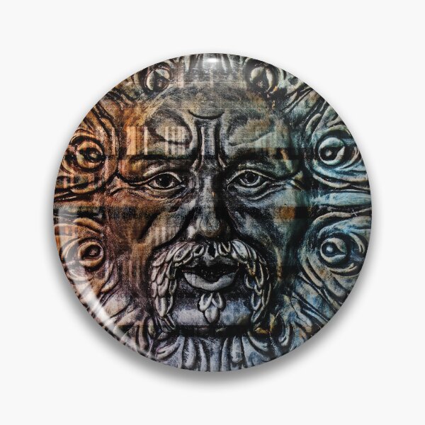 Item preview, carved image of the green man designed and sold by JuliaWatkins.