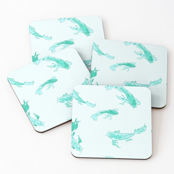 Item preview, Sky Blue Painted Koi Fish Pattern designed and sold by everything4eva.