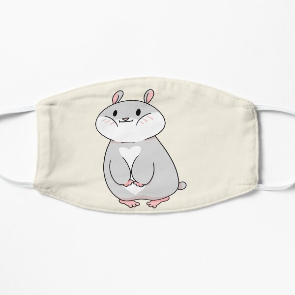 Tam the Tiny Hamster, with full cheeks. Flat Mask