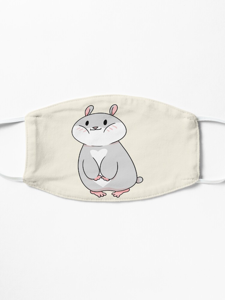 Alternate view of Tam the Tiny Hamster, with full cheeks. Mask