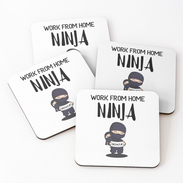Item preview, Work from Home Ninja Black designed and sold by Teamworkdream.