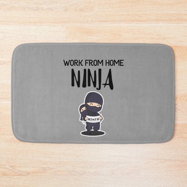 Item preview, Work from Home Ninja Black designed and sold by Teamworkdream.