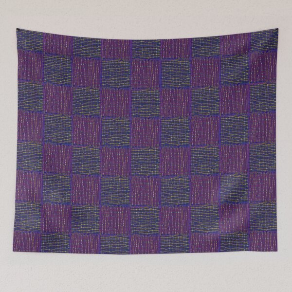 Artikelvorschau, Aubergine Retro Checks entworfen und verkauft von StudioBoomBoom.