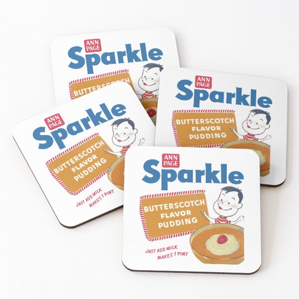Item preview, SPARKLE INSTANT PUDDING PACKAGING designed and sold by ThrowbackAds.