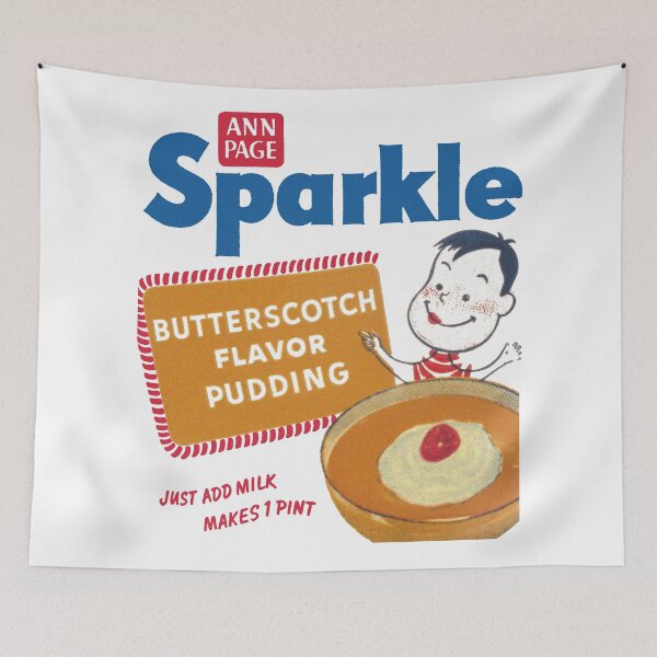 Item preview, SPARKLE INSTANT PUDDING PACKAGING designed and sold by ThrowbackAds.