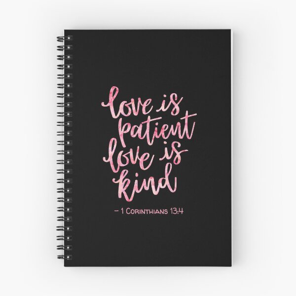 Item preview, Watercolor 1 Corinthians 13:4  Quote Rose designed and sold by amazingjoy.