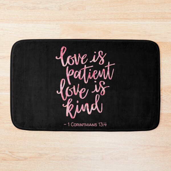 Item preview, Watercolor 1 Corinthians 13:4  Quote Rose designed and sold by amazingjoy.