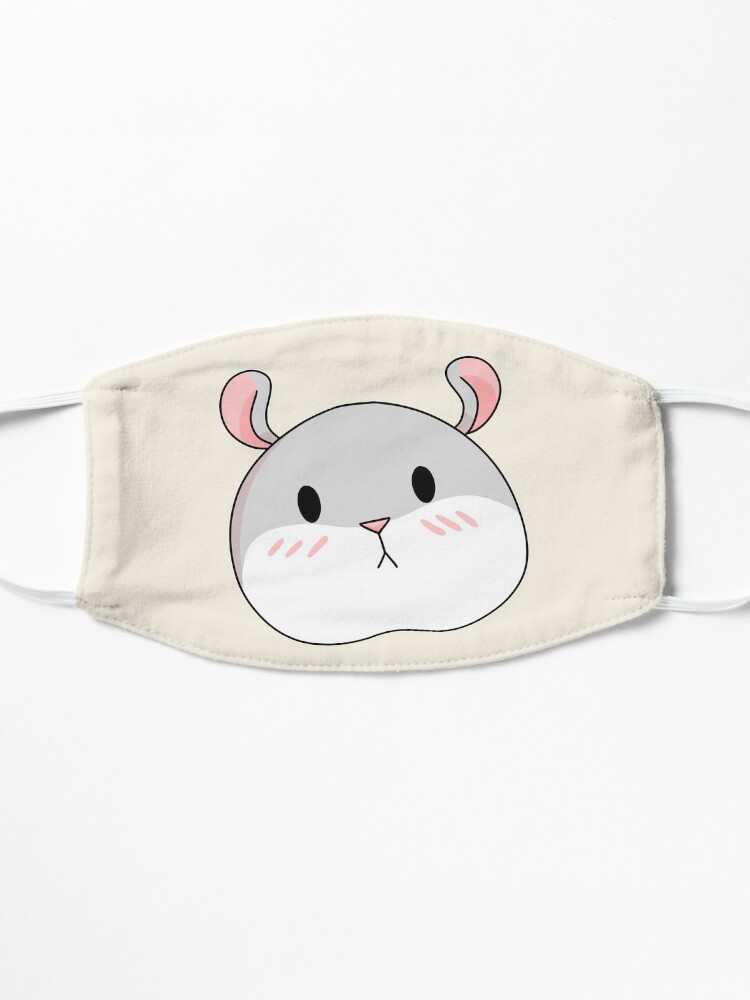 Alternate view of Tam the Tiny Hamster, blushing face. Mask
