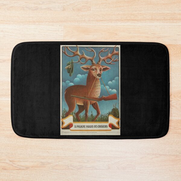 Item preview, La Pologne Paradis des chasseurs retro poster designed and sold by CorasPosters.