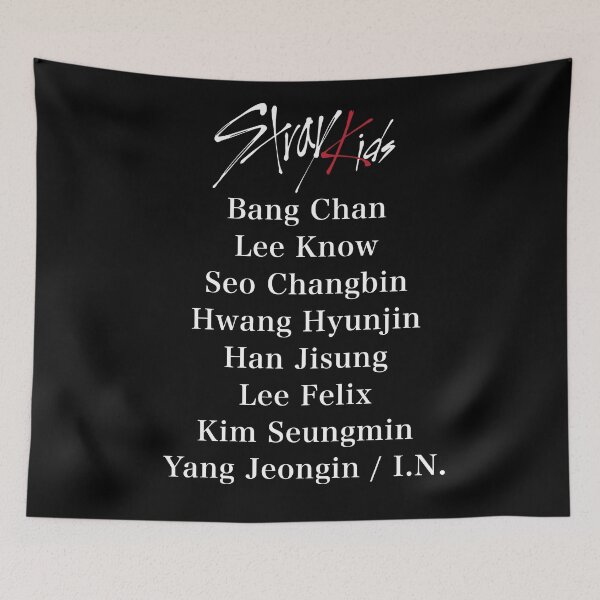 Item preview, Sticker pack - Stray Kids member ot8 names  designed and sold by Amy Hearts.