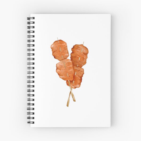 Item preview, Watercolor Illustration of Chinese Street Food - Grilled Tenderloin Skewers | 里脊串 designed and sold by iswenyi.