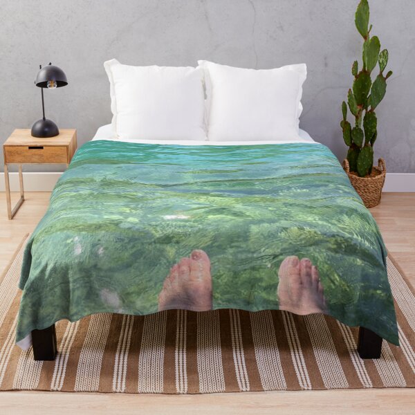 Item preview, REFRESHING COLD SPRING WATER DURING SUMMER Beautiful TURQUOISE COLOR green nature scenery water designed and sold by findsbyjune374.