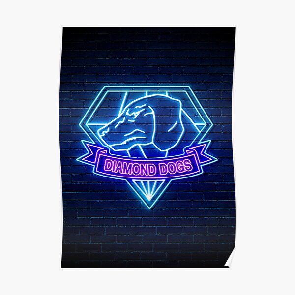 Diamond Dogs Neon Logo Poster