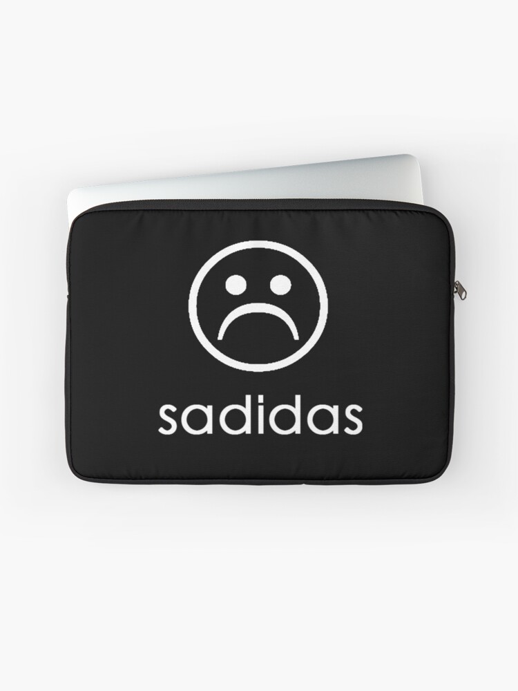 Kust Wardianzaak Recyclen Sadidas ( Adidas Parody ) Sad Face Emoji" Laptop Sleeve for Sale by  Tishisnotonfire | Redbubble