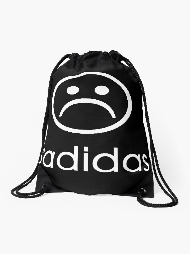 Sadidas ( Adidas ) Sad Face Emoji" Drawstring Bag for Sale by Tishisnotonfire | Redbubble