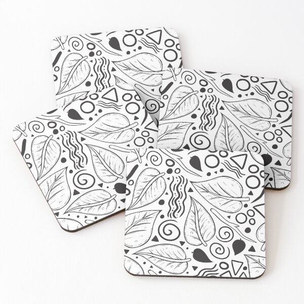 Artikelvorschau, Leaf Doodle Seamless Surface Pattern Design entworfen und verkauft von ZaryaKiqo.