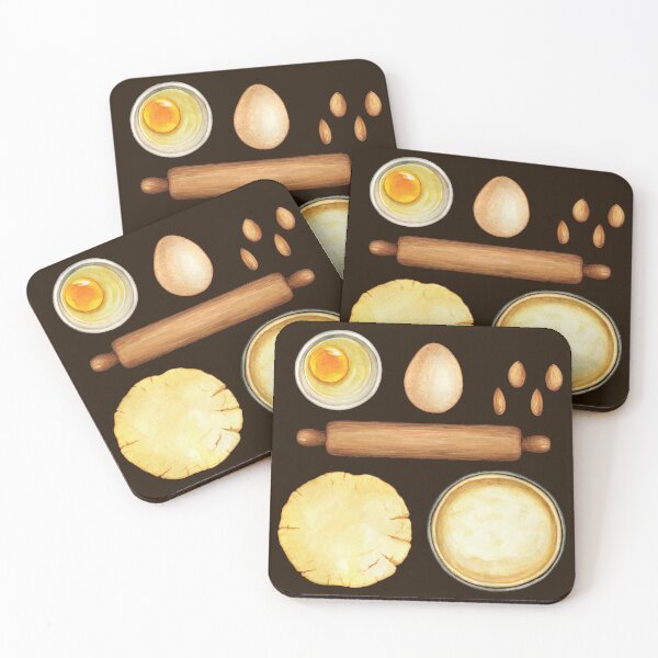 Item preview, Baking Needs - Dough, Pastry, Egg, Almonds, Pan and Rolling Pin designed and sold by Alicia Chee.