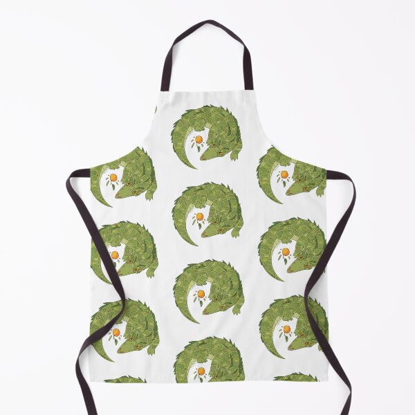 Item preview, A crocodile and a mandarin flat colored designed and sold by Sheptatel.