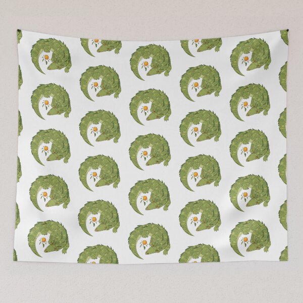 Item preview, A crocodile and a mandarin flat colored designed and sold by Sheptatel.