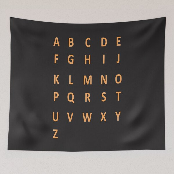 Item preview, complete alphabet - orange designed and sold by ZiphGames.