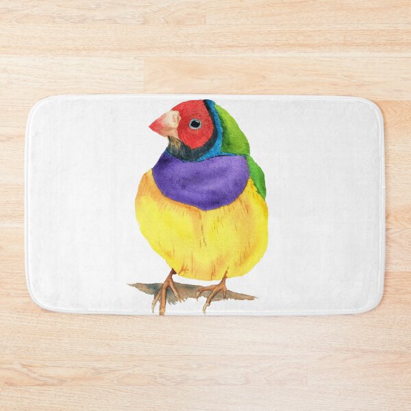 Item preview, Gouldian finch watercolor designed and sold by L'Atelier Oranjade.