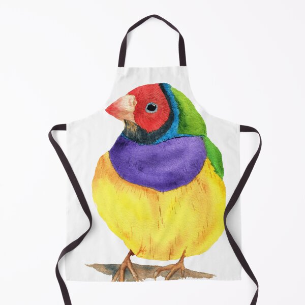 Item preview, Gouldian finch watercolor designed and sold by L'Atelier Oranjade.