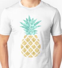 Goldene Ananas Slim Fit T-Shirt