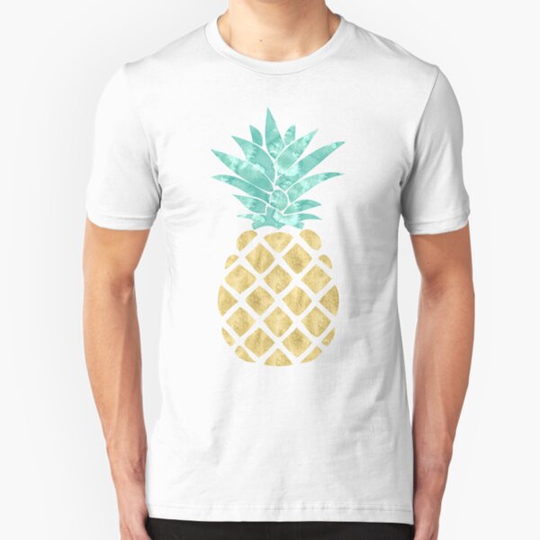 Golden Pineapple Slim Fit T-Shirt