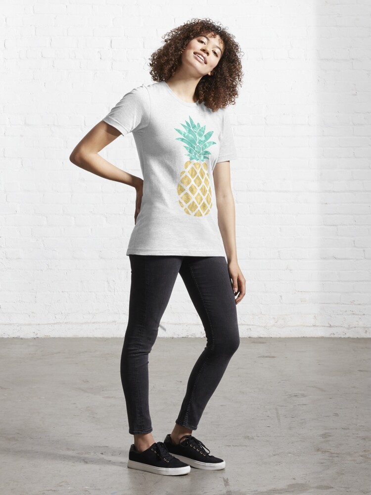 Essential T-Shirt, Golden Pineapple designed and sold by heartlocked