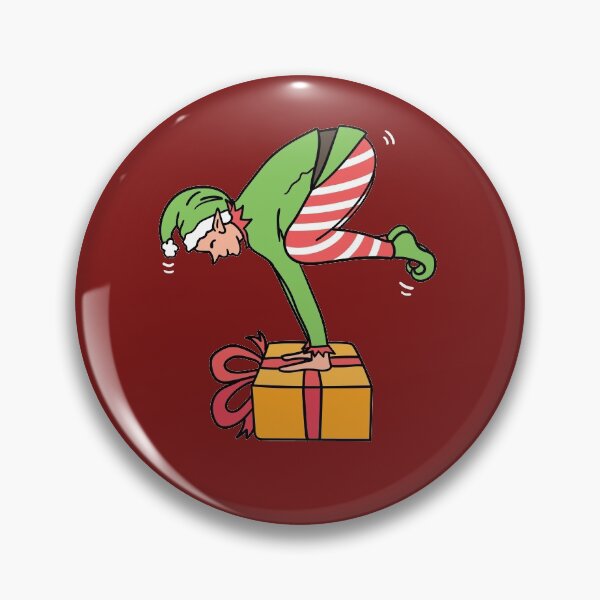 Item preview, Christmas Elf Yoga - Elf Balancing In Yoga Position on Christmas Present designed and sold by jaygo.