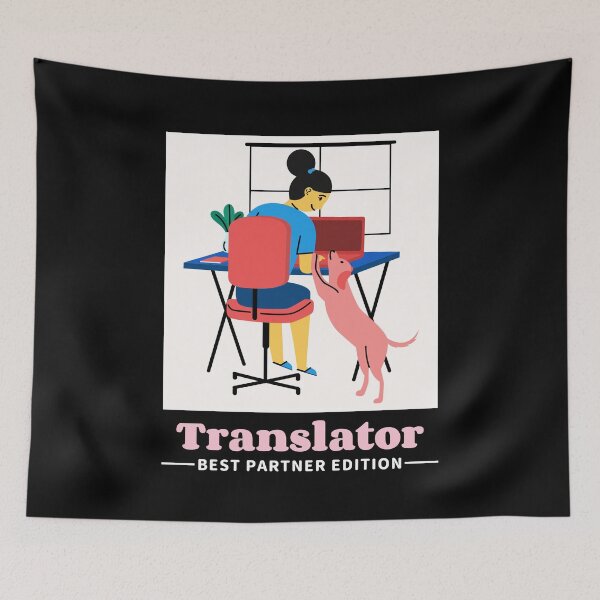Item preview, Dog: A Translator's Best Partner | Cute Illustration designed and sold by MAS-S.