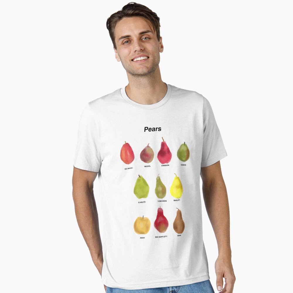 pear varieties and text Poster