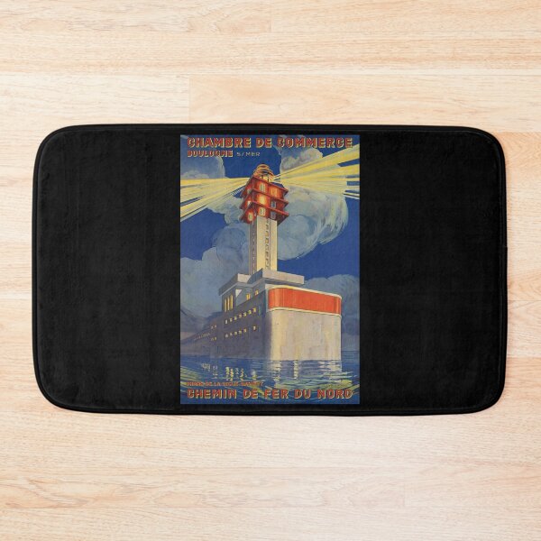 Item preview, Boulogne sur Mer retro poster designed and sold by CorasPosters.