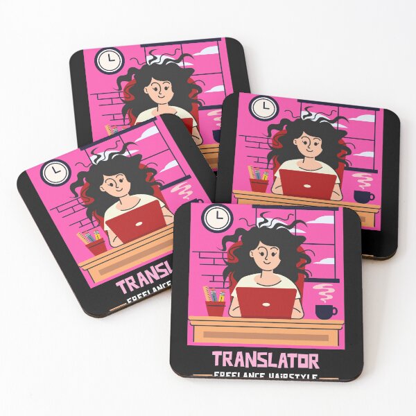 Item preview, Funny Freelance Translator Crazy Hairstyle Illustration designed and sold by MAS-S.