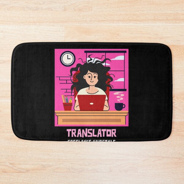 Item preview, Funny Freelance Translator Crazy Hairstyle Illustration designed and sold by MAS-S.